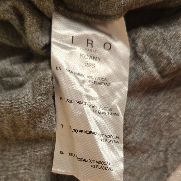 IRO Gray V-Neck Mini Dress - Picture 13 of 14